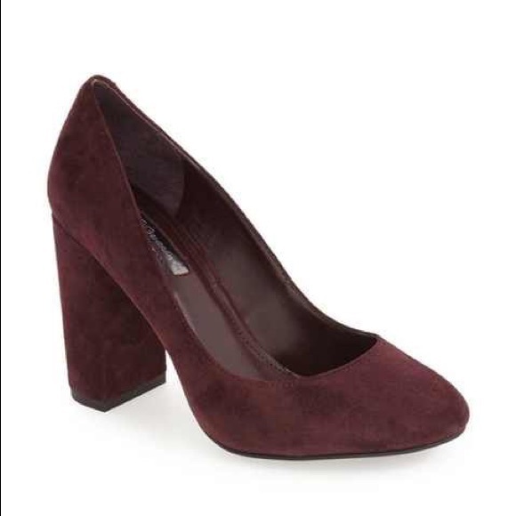 BCBGeneration Shoes - BCBGeneration Franka Suede Burgundy Pump